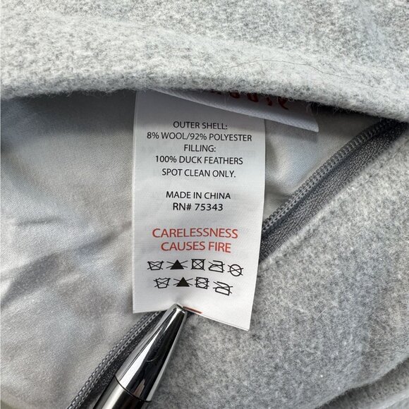 Christmas Gnomes Winter Scene Rectangular Throw Pillow Gray 10"x26" Storehouse - Picture 9 of 13